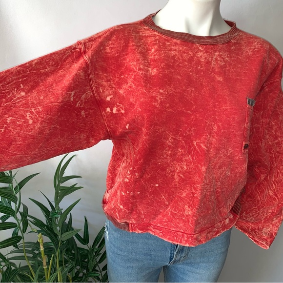 v i n t a g e :: Acid Wash Distressed Sweater Ton Sur Ton - Picture 12 of 15